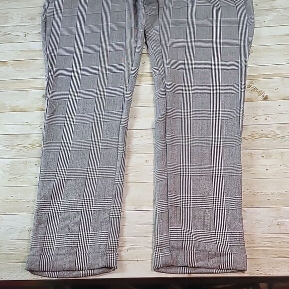 NEW NWT Charlie Paige Women's Pull-On Elastic Drawstring Waist Plaid Pants Sm Lg - Picture 4 of 11